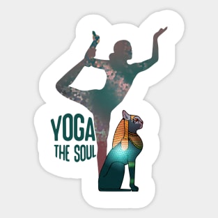 yoga peace Sticker